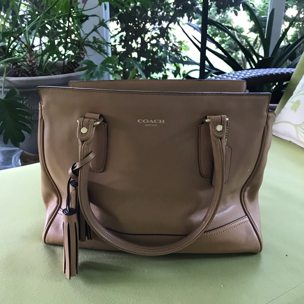 COACH Candace Tan Leather Bag
